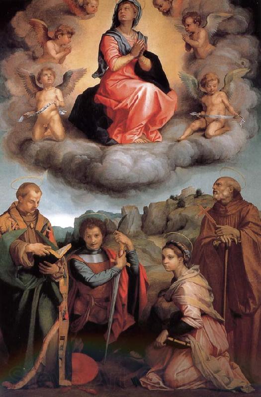 Andrea del Sarto Our Lady of the four-day Saints glory